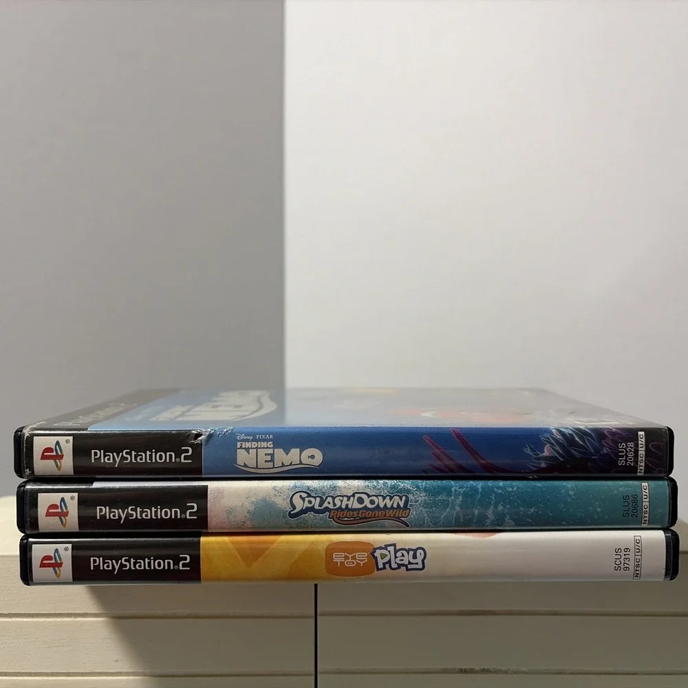 Sony PlayStation 2 Game Lot Finding Nemo EyeToy Play Splashdown Rides Gone Wild